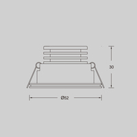 Lumières modernes d'armoire à LED Projecteurs de plafond à abat-jour pour PC Interrupteur tactile IP20 Construction en aluminium à haute luminosité pour
