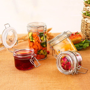 <span class=keywords><strong>Kilner</strong></span> 150-3800ml en Stock, tarro superior con Clip redondo, botella de almacenamiento de cocina transparente para alimentos, tipo más delgado, hermético, redondo, con Clip de cristal - Product Image 6