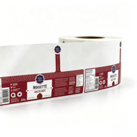 Autocollants en vinyle imperméables, écologiques, de qualité alimentaire, autocollants personnalisés carrés pour pots de confiture de noisettes, étiquettes pour pots de beurre de noix, Pure-easy