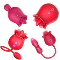 Juguete Sexual con Vibración y Estimulación Anal para Mujer, Dildo de Doble Cabeza con Movimiento de Empuje y Lamido Oral, Masturbador Telescópico Femenino