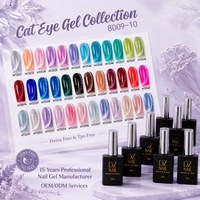 Vernis à ongles gel effet œil de chat sans HEMA ni TPO, série puissante effet œil de chat, marque privée OEM, adapté aux salons de manucure