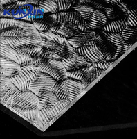 Feuilles de plastique PMMA à motifs gaufrés, prix fabricant, 5 mm, feuilles acryliques décoratives transparentes texturées
