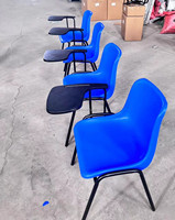 Chaises de salle à manger en plastique empilables bon marché en gros de Chine, prix de gros, chaises de bureau, chaises d'école, meubles avec accoudoirs pour les événements