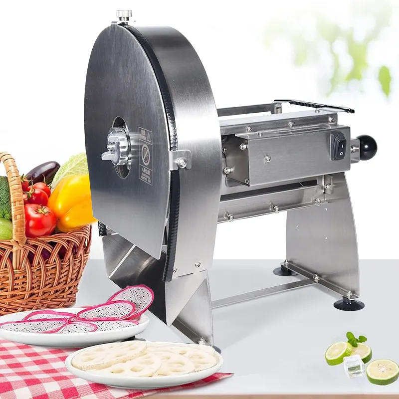 Ticari elektrikli patates cipsi dilimleme makinesi meyve kesme makinesi manuel sebze sebze dilimleyici kıyıcı