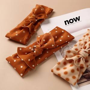 Diadema de nailon para niños, accesorios para el cabello, diadema elástica de doble capa con lazo suave para bebés - Product Image 1