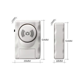 Cửa/cửa sổ mở <span class=keywords><strong>Chime</strong></span> 90 dB cảnh báo cửa sổ & cửa báo động cảm biến ABS chất liệu - Product Image 5