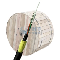 Cable ADSS Autosoportado Monomodo G652D, 6, 48, 24, 12 Hilos, Cable Aéreo Monomodo, Rollo de Cable de Fibra Óptica ADSS