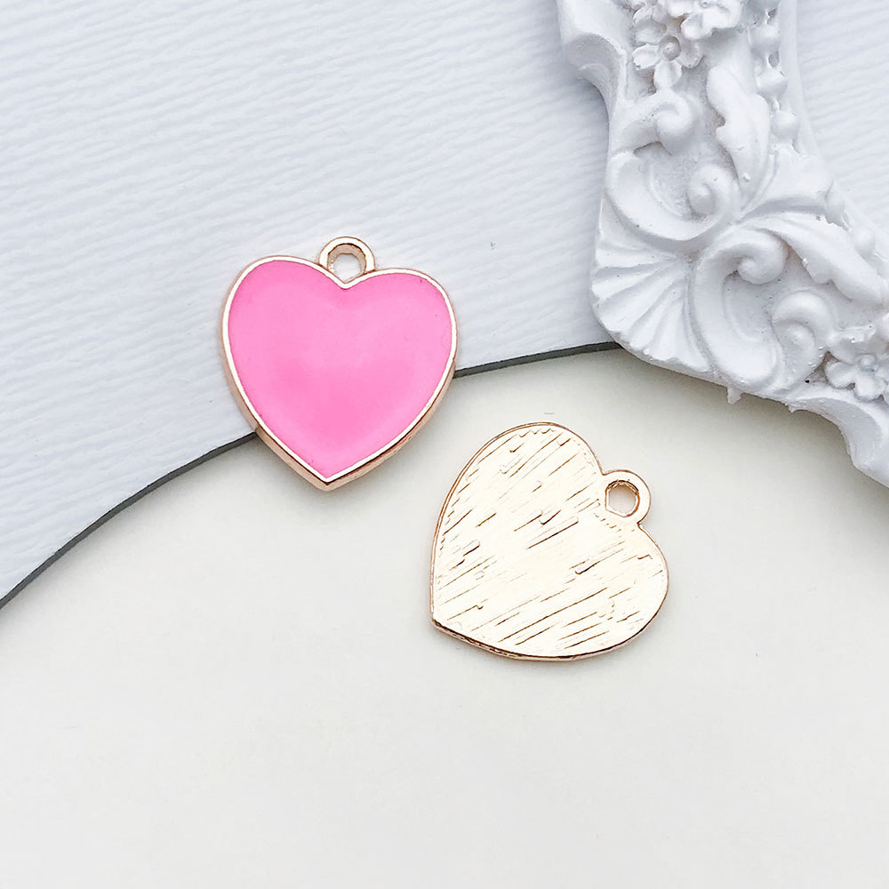 1 grande forme d'amour pêche 19x17mm-1.7g-17553