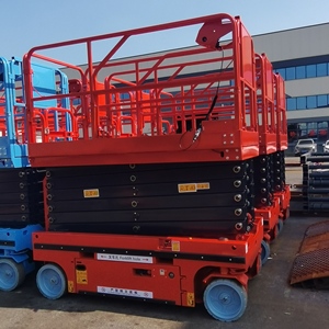 Plataforma Elevadora de Tijera Autopropulsada de Alto Rendimiento de 10 Metros, con Batería Eléctrica, de Acero al Manganeso, para Trabajos Exigentes - Product Image 3