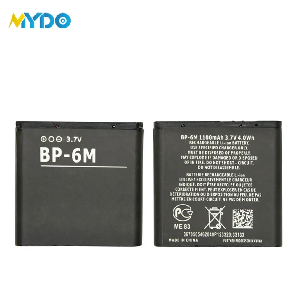 100% nuovo BP-6M batteria Per NOKIA 6233 6234 N93 6288 N73 N77 3250