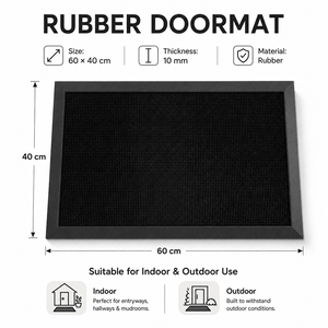 Custom Indoor Outdoor <strong>Rubber</strong> Shoes <strong>Boot</strong> Scraper <strong>Mat</strong> Outdoor Floor Entrance Door <strong>Mat</strong> - Product Image 3