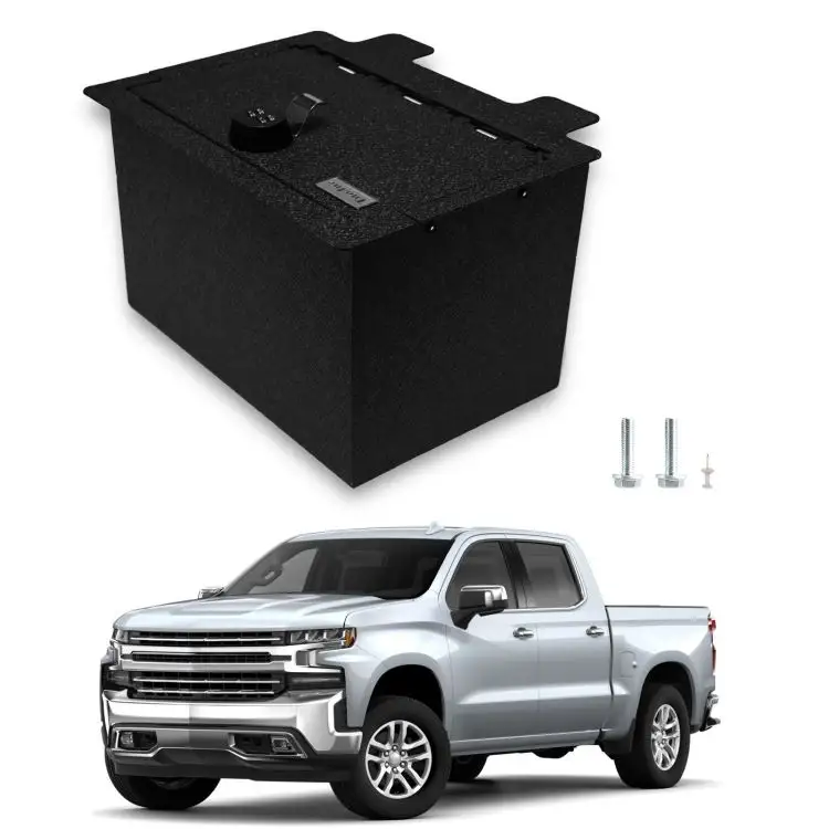 TuoJue Security Produkt Auto konsole Safe FÜR 2019 UP CHEVROLET SILVERADO & GMC SIERRA 1500 SERIE PLUS 2020-2022 ALLE SERIE