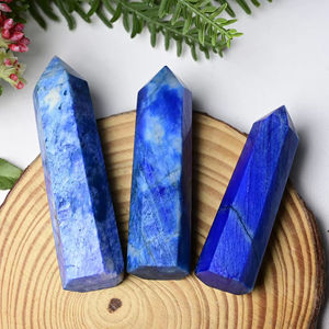 ขายส่งหินธรรมชาติและคริสตัลรูปปั้นมูนสโตนสีเขียวอมน้ำเงินเข้ม งานฝีมือสำหรับตกแต่งบ้าน ของขวัญวันเกิด - Product Image 4