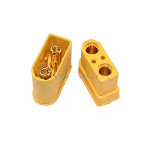 Разъем Amass XT90I 4.5мм (штекер/гнездо) с 2+2 сигнальными контактами для LiPo аккумуляторов радиоуправляемых моделей и дронов (новый) - Product Image 2