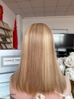 Perruque Sheitel SHY, couleur blonde, cheveux humains naturels, dessus en dentelle, finition Sheitel de qualité supérieure, distributeur en gros
