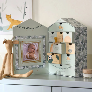 Nouveauté 2026 : Boîte cadeau <span class=keywords><strong>de</strong></span> Noël en carton <span class=keywords><strong>de</strong></span> luxe personnalisée, recyclable, <span class=keywords><strong>calendrier</strong></span> <span class=keywords><strong>de</strong></span> l'Avent haut <span class=keywords><strong>de</strong></span> gamme, adorable boîte pour bébé avec cadre - Product Image 1