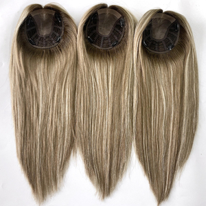 Topper per diradare i capelli leggeri traspiranti dall'aspetto naturale aggiungere spessore e volume extension per capelli umani - Product Image 1
