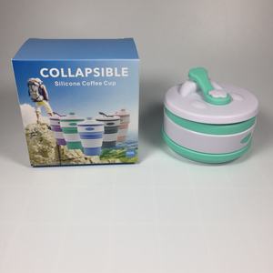 Taza de Café Plegable Ecológica de 350 ml, Taza de Silicona Plegable con Tapa - Product Image 6