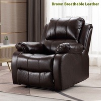 Fauteuil inclinable relaxant individuel en cuir PU électrique à levage manuel, mobilier moderne de luxe pour salon