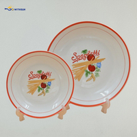 Ensemble de 5 pièces, assiette à pâtes en porcelaine végétale écologique, impression personnalisée, style italien, plat en céramique, service de cuisine européen, bol à pâtes