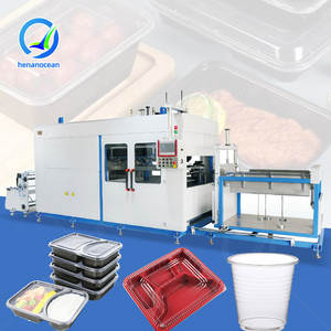 Machine de thermoformage sous vide à double station OCEAN entièrement automatique pour tapis de sol de voiture et plateaux de biscuits à tranches épaisses - Product Image 1