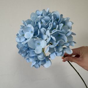 畅销书大尺寸蓝色绣球花仿丝绸花头人造花绣球花花墙 - Product Image 4