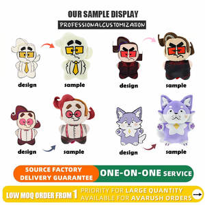 Jouets en peluche personnalisés à faible MOQ, figurines en peluche avec lunettes roses et bretelles, poupée miniature de 10 cm, pendentif en peluche à suspendre - Product Image 6