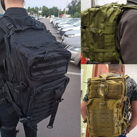Sac à Dos Tactique 50L pour Hommes, Mode Extérieur, Randonnée, EDC, Système Molle, Étanche, Sac d'Assaut, Chasse, 3 Jours, Caractéristiques