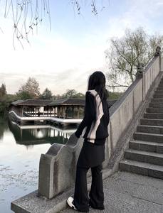 Pantalones acampanados de dos piezas falsos desmontables con <span class=keywords><strong>dobladillo</strong></span> curvo-Imprescindible unisex para Primavera/Verano - Product Image 5