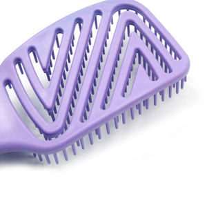 カスタマイズされた理髪店のヘアスタイリングABSもつれを解消するヘアブラシストレートナーコーム - Product Image 4