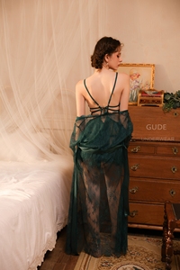 Nuova ed Elegante Camicia da <span class=keywords><strong>Notte</strong></span> da Donna in Poliestere e Pizzo, Stile Game Pack, per una <span class=keywords><strong>Notte</strong></span> Affascinante - Design Misterioso - Product Image 3