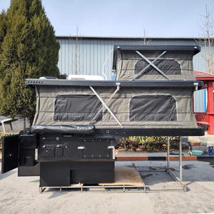 Tùy chỉnh offroad Gia Đình Du lịch Trailer OEM Pop Up Top Camper Trailer lai Caravan Nhôm Xe tải tán - Product Image 3