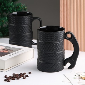 Meilleur vendeur MSH, tasse à café en céramique de 500 ml avec design de pneu camouflage, pour un cadeau de fête des pères - Product Image 3