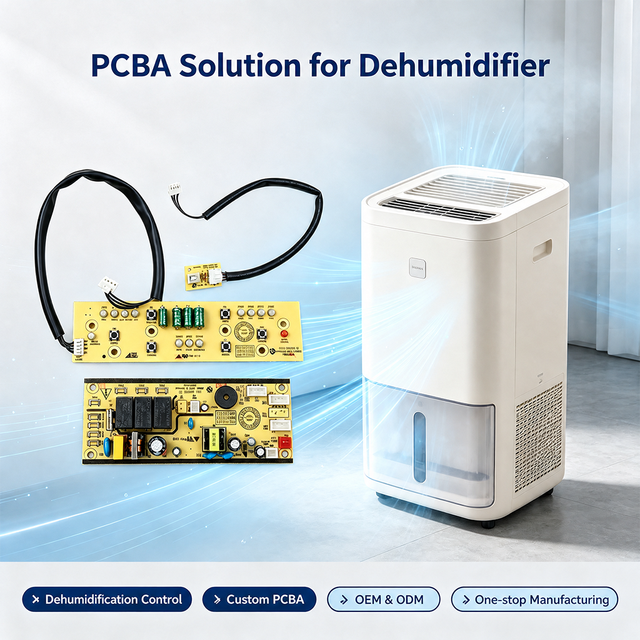 High Speed Home Appliance Dehumidifier Single Layer PCB Board Chinese Audio PCBA HUISHINE Power Management Customizable OS