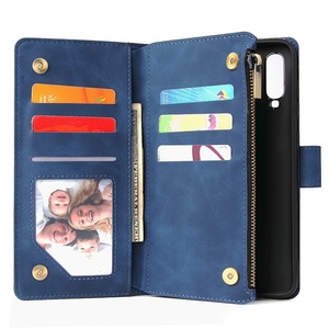 Zipper Leather Wallet Magnetic Flip Pu Leather Covers Cases Mobile Phone Bags For Samsung A70