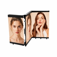 Écran LED pliable personnalisé P2.604 pour réception, mobile avec roues, installation sur la station DJ, écran LED pour exposition