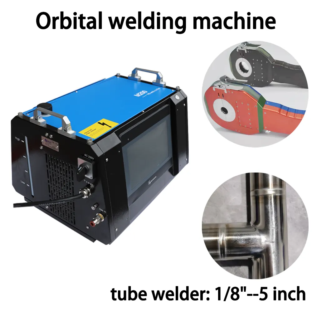 AXXair Orbital Pipe Cutting Machine Electric Cold Cutting For 1"-13.5" SS Pipe Widely Used In Food Semiconductor Industry