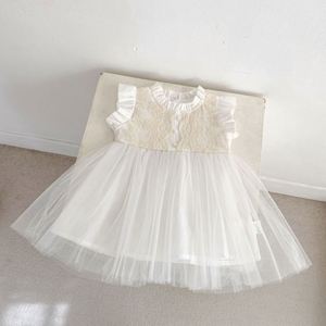 Engepapa Kinderen Schattige Zomer Baby Meisjes Prinsessenjurkjes Verjaardag Muslin Witte Baby Meisjes Kleding - Product Image 2