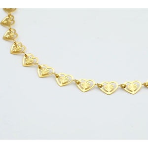 Herz-Armband vergoldeter Schmuck, Designer-Herz-Armband für Damen Edelstahl-Schmuckzubehör - Product Image 6