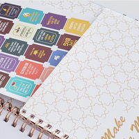 Agenda quotidien A5 relié rigide 2027, impression personnalisée, journal de vie, planificateur hebdomadaire, carnet avec fermeture élastique
