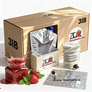 Emballage personnalisé biodégradable en huile de palme, sac en boîte, sac pour sirop, sac pour sirop de <span class=keywords><strong>coca</strong></span>, sac pour eau - Product Image 1
