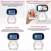 Robot de compagnie télécommandé interactif tactile avec réponse vocale IA, appels vidéo pour karaoké, machine à histoires pour l'éducation précoce des enfants