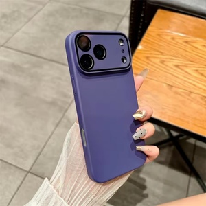 เคสโทรศัพท์แบบแข็งสีลูกกวาด ผลิตจากพลาสติก PC  แบบด้าน สำหรับ iPhone 17 16 15 14 Plus 13 12 11 Pro Max พร้อมฟิล์มกันรอยเลนส์กล้อง  ป้องกันการลื่น - Product Image 6