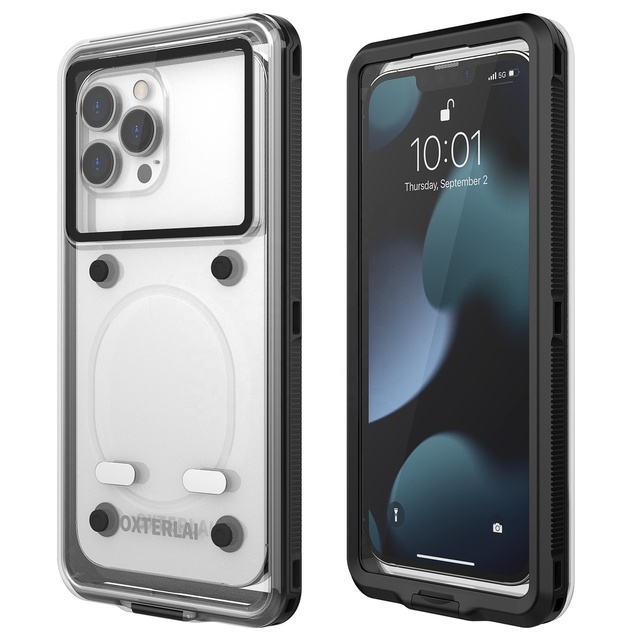 IP68 Shockproof Waterproof TPU Universal Phone Case for 12/13/14/15 for Google-Rugged Design Anti-Snow Protection