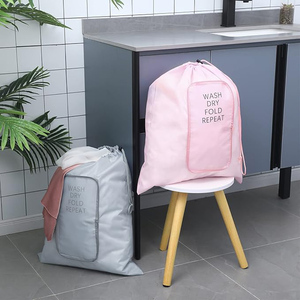 <span class=keywords><strong>Bolsa</strong></span> de Lavandería Plegable con Cordón, para Lavar, Secar, Plegar y Repetir, de Poliéster Estampado, Portátil, para Guardar <span class=keywords><strong>Ropa</strong></span> <span class=keywords><strong>Sucia</strong></span> de Viaje - Product Image 2