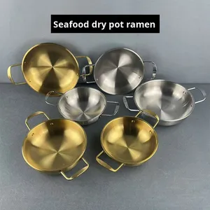 Marmite à <span class=keywords><strong>soupe</strong></span> en acier inoxydable de conception coréenne Yolecen avec fond épaissi, compatible gaz et induction, passe au lave-vaisselle - Product Image 5