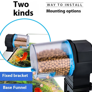Alimentador de peces automático ajustable, temporizador de tanque de peces de plástico, dispensador de alimentos para gránulos y pellets para cocina y comedor - Product Image 2