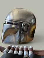 Helm Mandalorian Asli untuk Dewasa, Dapat Dipakai, untuk Cosplay