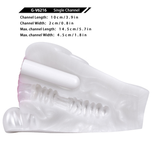 GEEBA piccolo maiale bianco figa tascabile a doppio foro maschio masturbatore, vibrante masturbazione maschile giocattolo del sesso per gli uomini all'ingrosso - Product Image 5