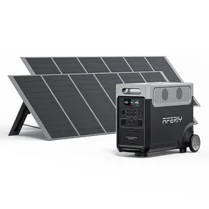 Camping 3840wh Nieuwe Lifepo4 Energiesysteem Kit Draagbare Batterij Generatoren Zonne-Energie Generator Met 2 Stuks Zonnepaneel Power Generator